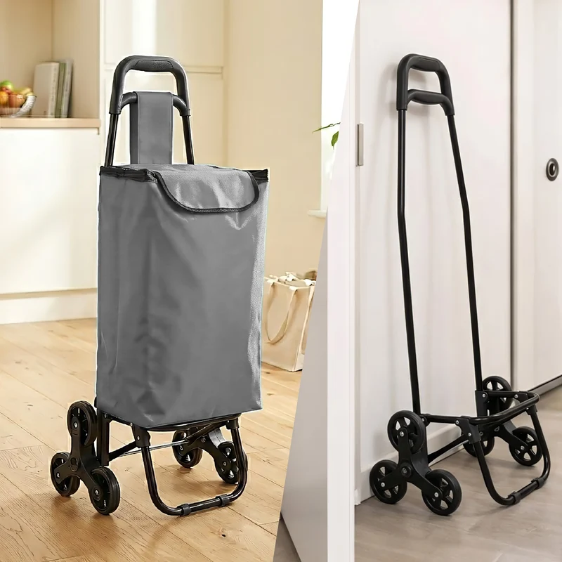 Carrello Spesa Saliscale 6 Ruote Pieghevole con Borsa Impermeabile Il Gruppone