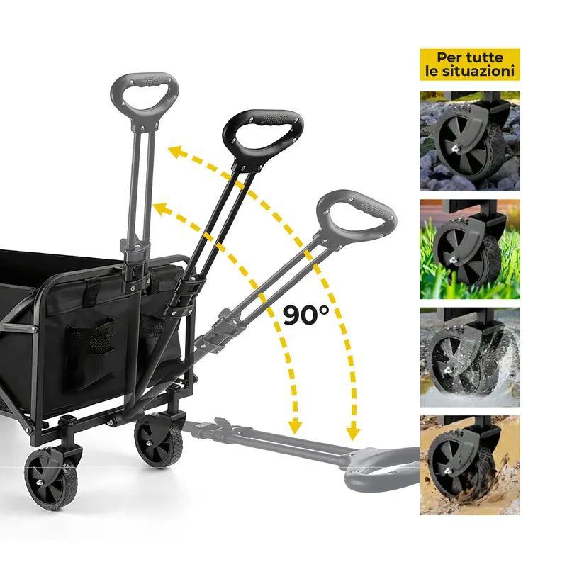 Carrello Portatutto Pieghevole con Ruote per Spesa Il Gruppone