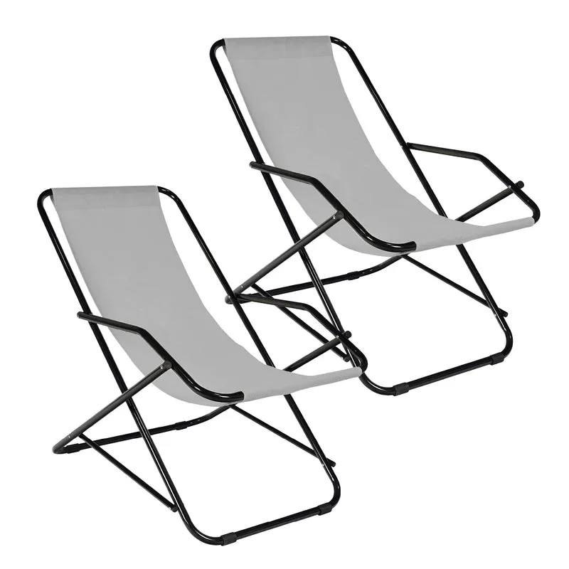 Set 2 Sdraio Sedie Spiaggina Relax Giardino Il Gruppone