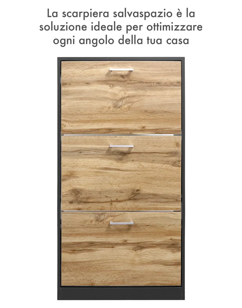 Scarpiera In Legno Con Ante A Ribalta Armadio Salvaspazio Disponibile 3/4 Ante Il Gruppone