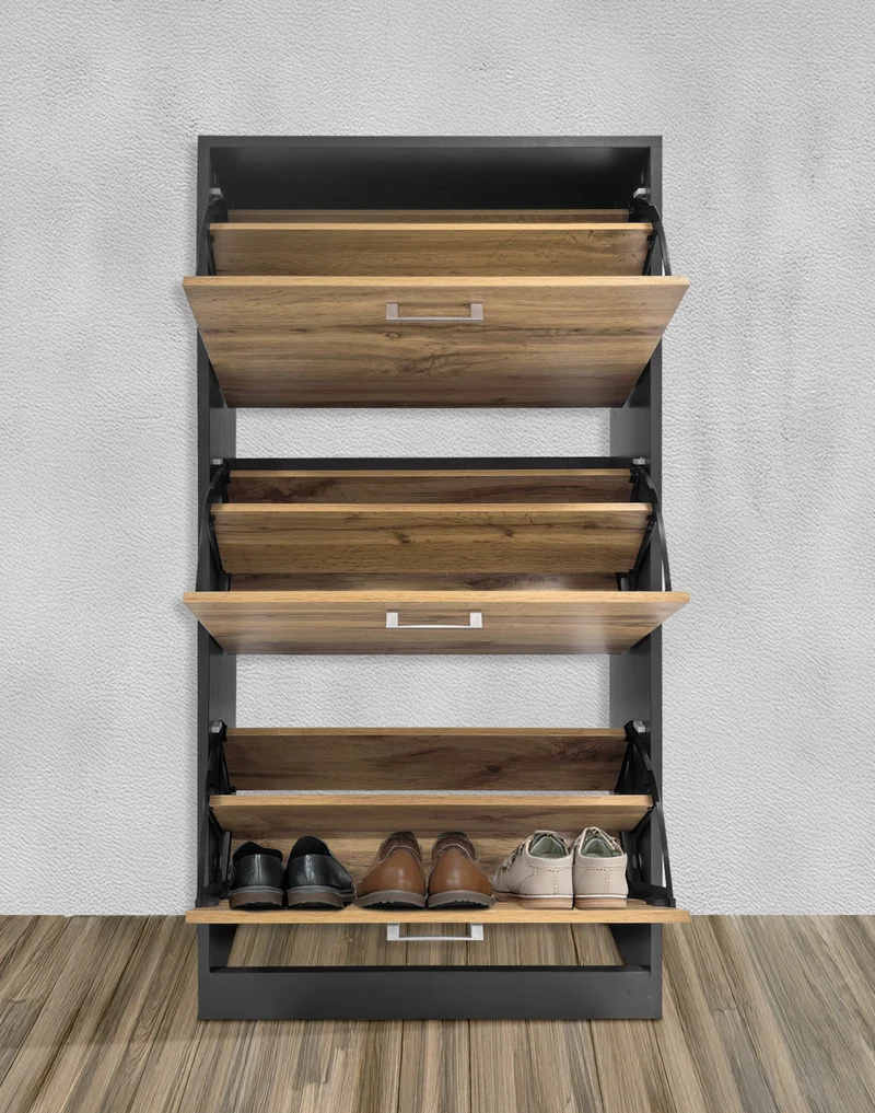 Scarpiera In Legno Con Ante A Ribalta Armadio Salvaspazio Disponibile 3/4 Ante Il Gruppone