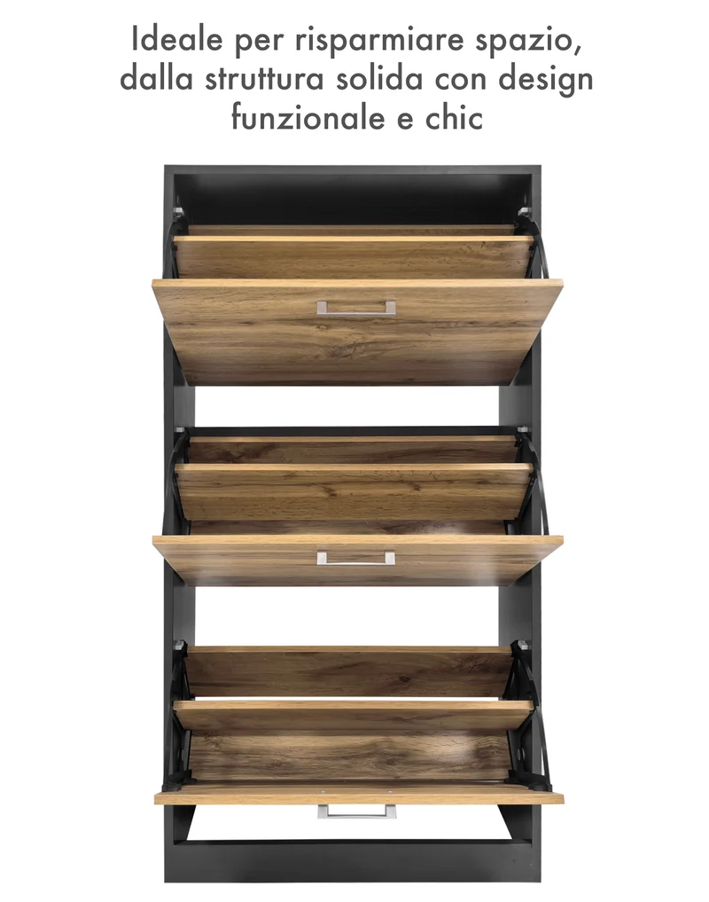 Scarpiera In Legno Con Ante A Ribalta Armadio Salvaspazio Disponibile 3/4 Ante Il Gruppone