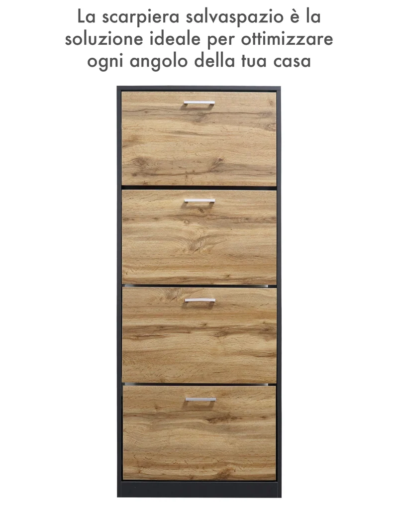 Scarpiera In Legno Con Ante A Ribalta Armadio Salvaspazio Disponibile 3/4 Ante Il Gruppone