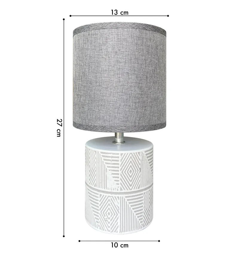 Lampada Moderna Da Comodino Con Decorazione Azteco Certificata RoHS In Ceramica Il Gruppone