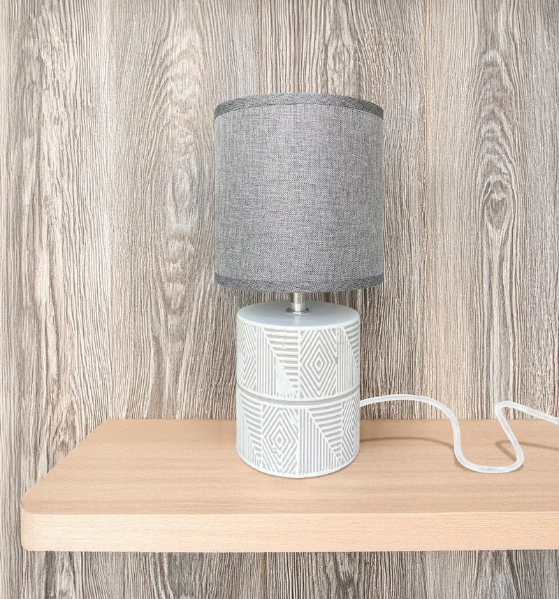 Lampada Moderna Da Comodino Con Decorazione Azteco Certificata RoHS In Ceramica Il Gruppone