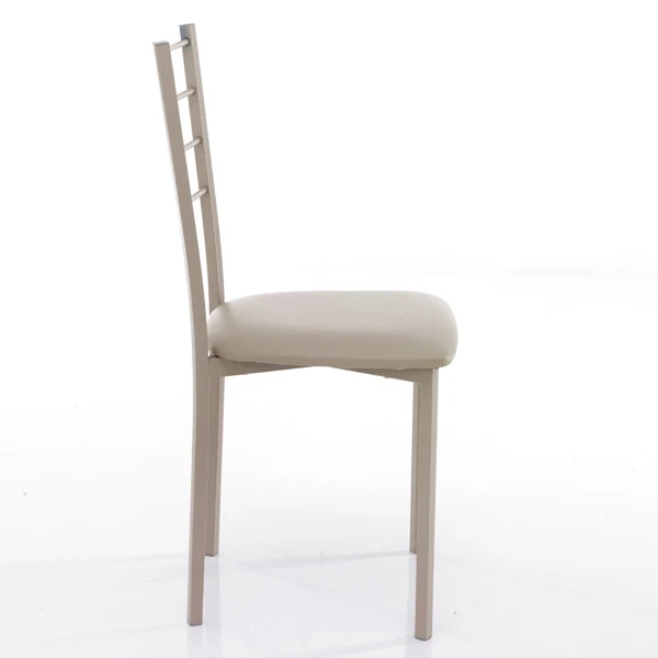 Set da 4 sedia moderna struttura in metallo seduta in similpelle - Vari colori