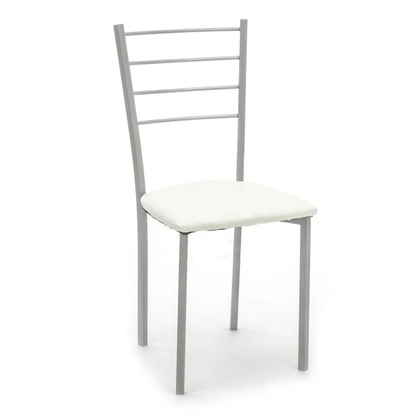 Set da 4 sedia moderna struttura in metallo seduta in similpelle - Vari colori