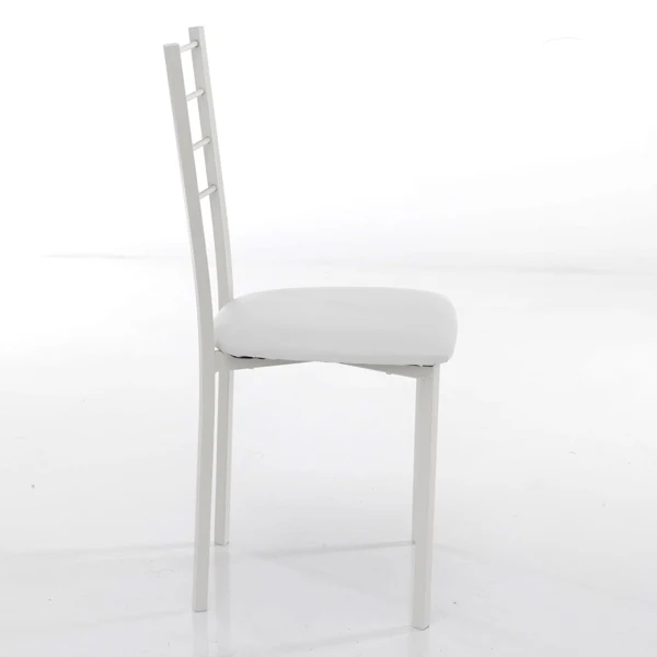 Set da 4 sedia moderna struttura in metallo seduta in similpelle - Vari colori