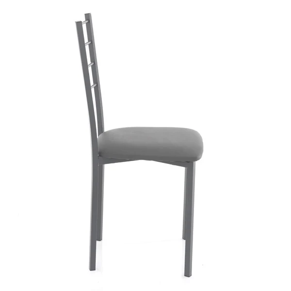 Set da 4 sedia moderna struttura in metallo seduta in similpelle - Vari colori