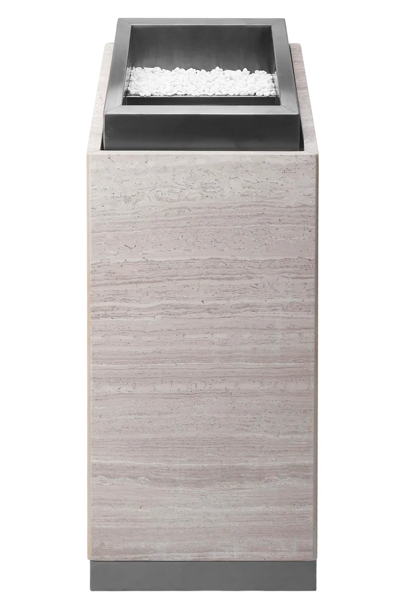 Posacenere 2 In 1 Da Terra Professionale Realizzati In Acciaio Marmo Il Gruppone