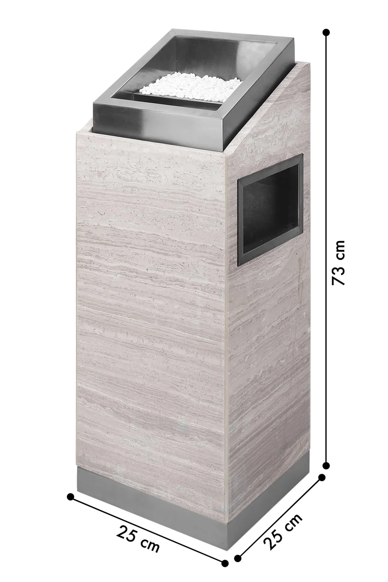 Posacenere 2 In 1 Da Terra Professionale Realizzati In Acciaio Marmo Il Gruppone