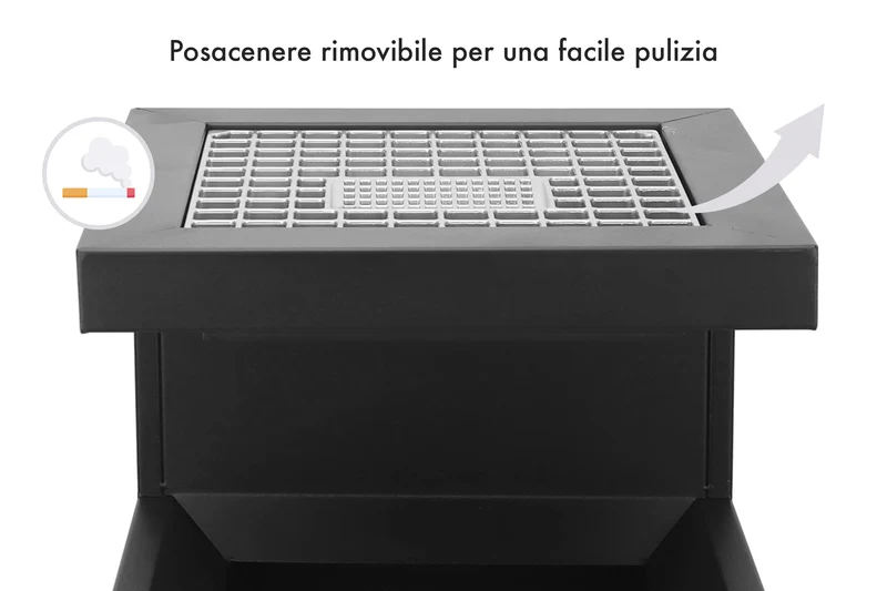 Posacenere 2 In 1 Da Terra Professionale Realizzati In Acciaio Marmo Il Gruppone