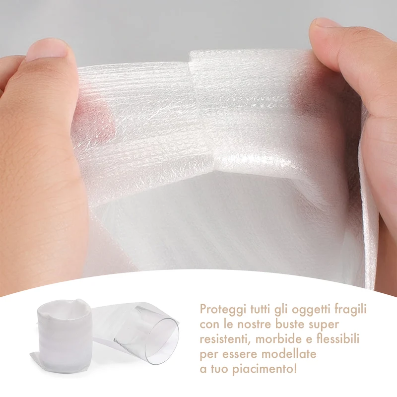 Set 100 Fogli Pluriball 30x30 cm per Imballaggio Protezione Oggetti Fragili Il Gruppone