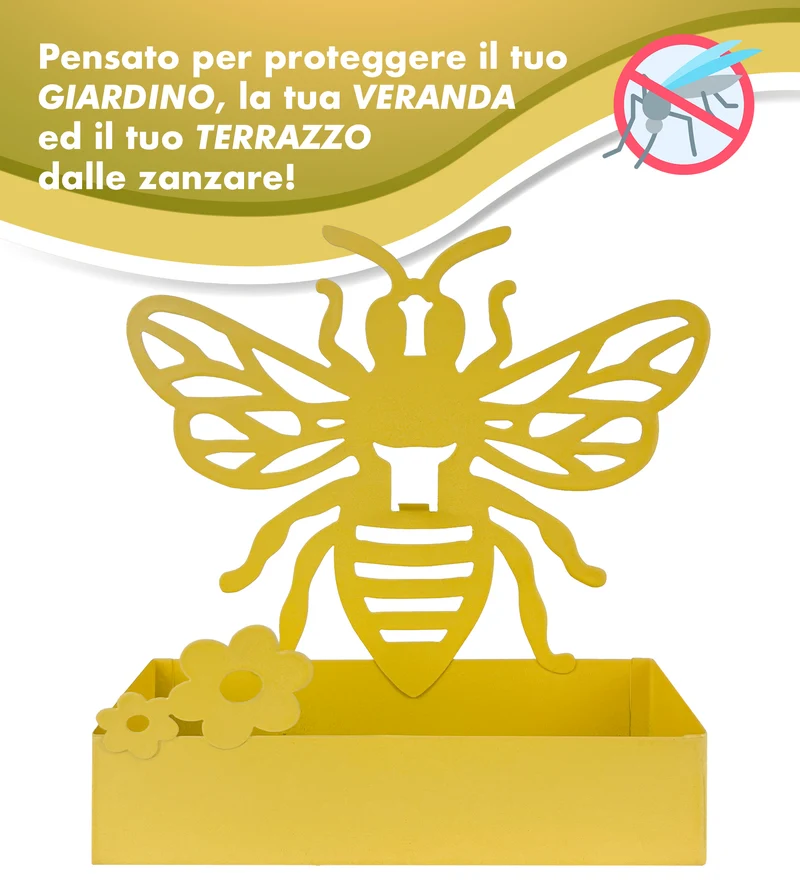 Porta Zampirone In Metallo Da Esterno E Interno Porta Spirale Insetti Zanzare Con Vasca Posacenere Design Moderno Portazampirone Spirale Zanzara