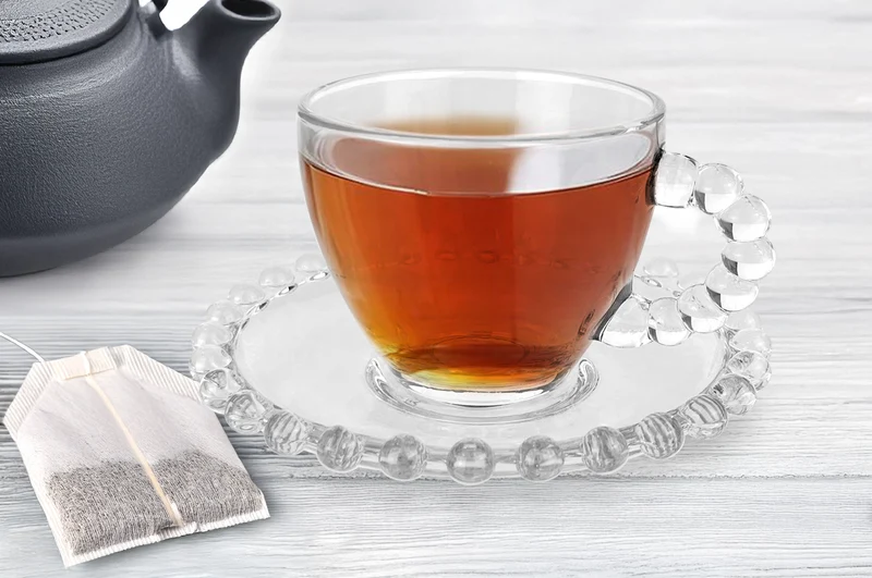 Set 6 Tazzine Tè Cappuccino 210 ml in Vetro con Piattino Eleganti Il Gruppone