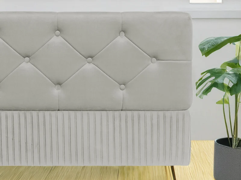 Panca Imbottita Divanetto In Velluto Contenitore Pouf Grande XXL Il Gruppone