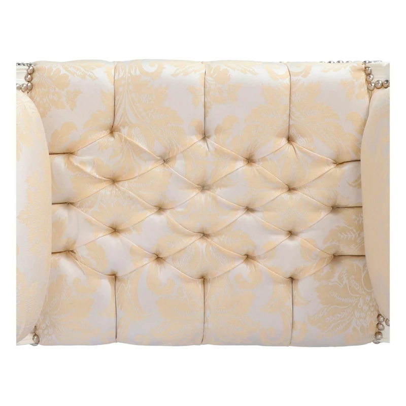 Panchetta barocco da ingresso gambe in legno colore bianco seduta in ecopelle cm 90x45x70h