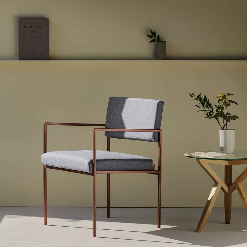 Cube Stuhl 55 mit Armlehnen - Wool Line