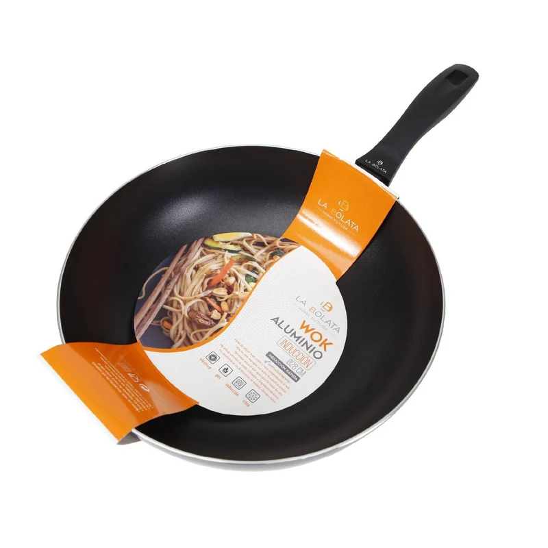 Wok Padella Alluminio 28cm Induzione Antiaderente Il Gruppone