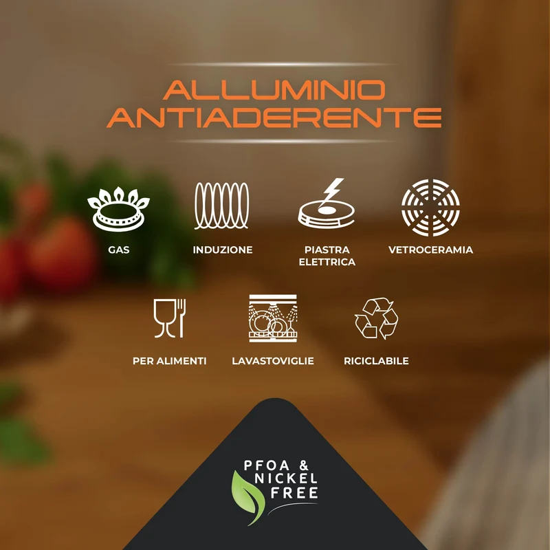 Padella Alluminio Antiaderente Lavabile Lavastoviglie Il Gruppone