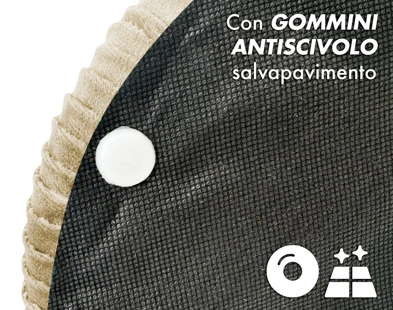 Set Di 2 Pouf Contenitori In Velluto Design Moderno Poggiapiedi Il Gruppone