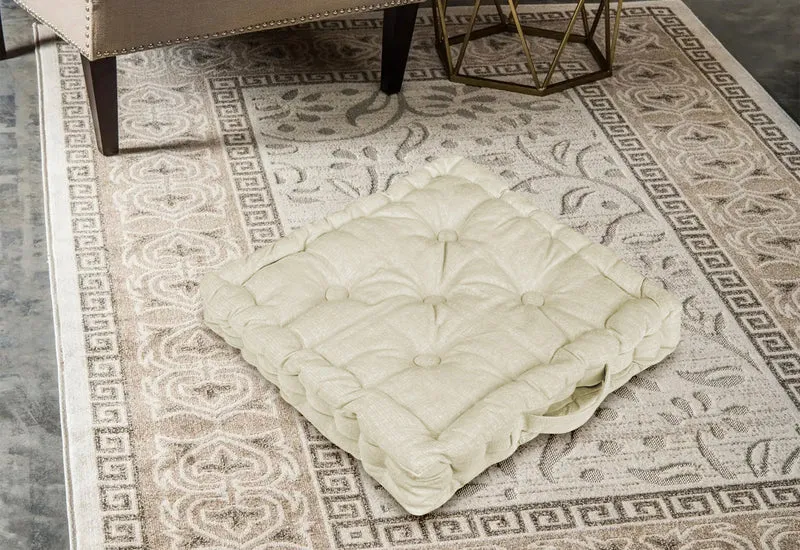 6 Pezzi Cuscini Sedia Quadrati Alti Mattonella Trapuntati Cuscino Da Pavimento Con Maniglia 40x40 Cm Altezza 6 Cm Cuscino Spesso Cucina Interno Esterno Coprisedia