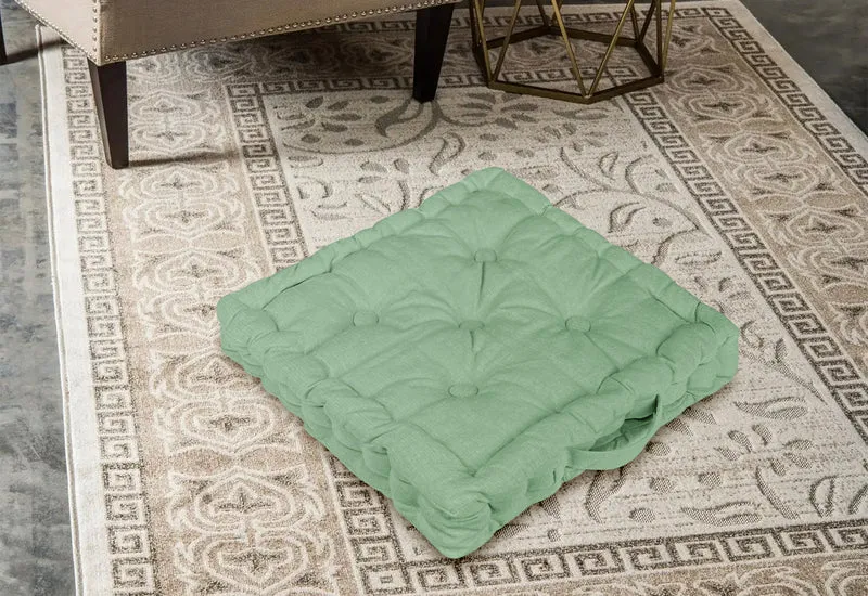6 Pezzi Cuscini Sedia Quadrati Alti Mattonella Trapuntati Cuscino Da Pavimento Con Maniglia 40x40 Cm Altezza 6 Cm Cuscino Spesso Cucina Interno Esterno Coprisedia