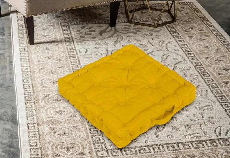 6 Pezzi Cuscini Sedia Quadrati Alti Mattonella Trapuntati Cuscino Da Pavimento Con Maniglia 40x40 Cm Altezza 6 Cm Cuscino Spesso Cucina Interno Esterno Coprisedia