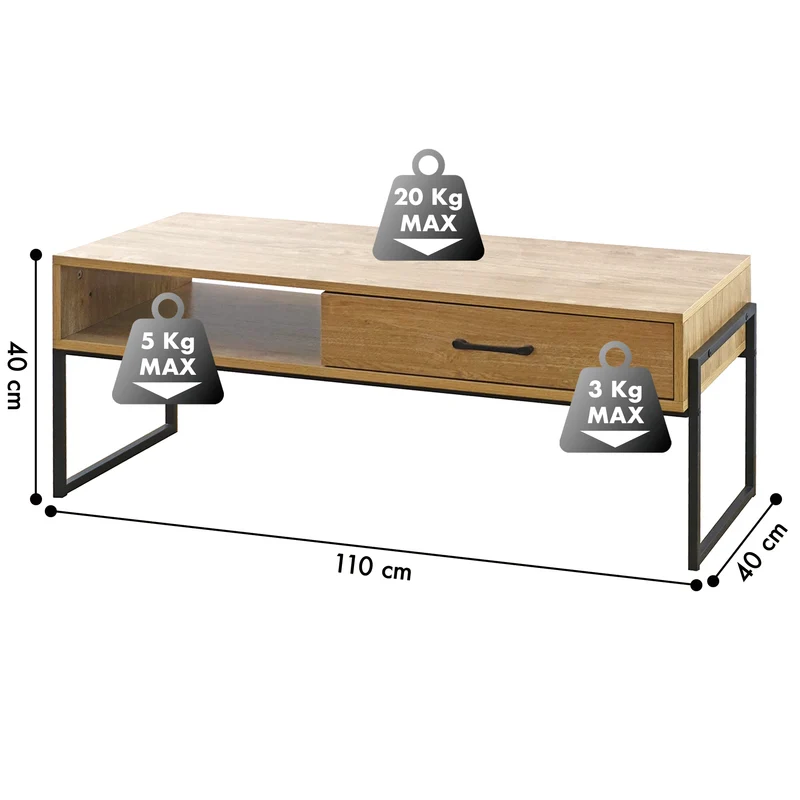 Mobile Porta Tv Stile Industrial Fino 60 Pollici Mobiletto Basso Il Gruppone