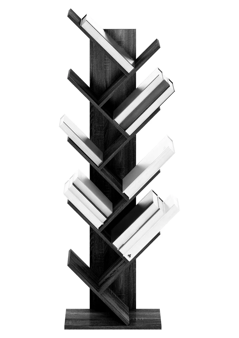 Liberia In Legno A Forma Ad Albero Scaffale 9 Ripiani Salvaspazio Il Gruppone
