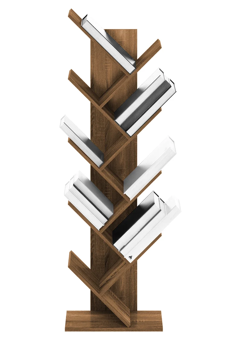 Liberia In Legno A Forma Ad Albero Scaffale 9 Ripiani Salvaspazio Il Gruppone