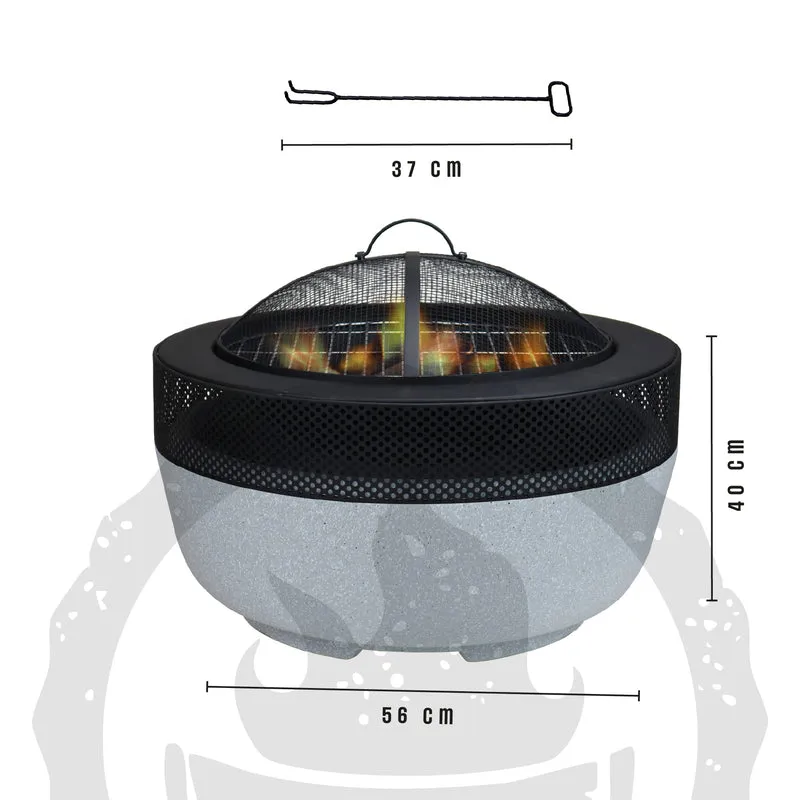 Braciere BBQ 2in1 con Griglia Inclusa MGO + Ferro Verniciato a Polvere Il Gruppone