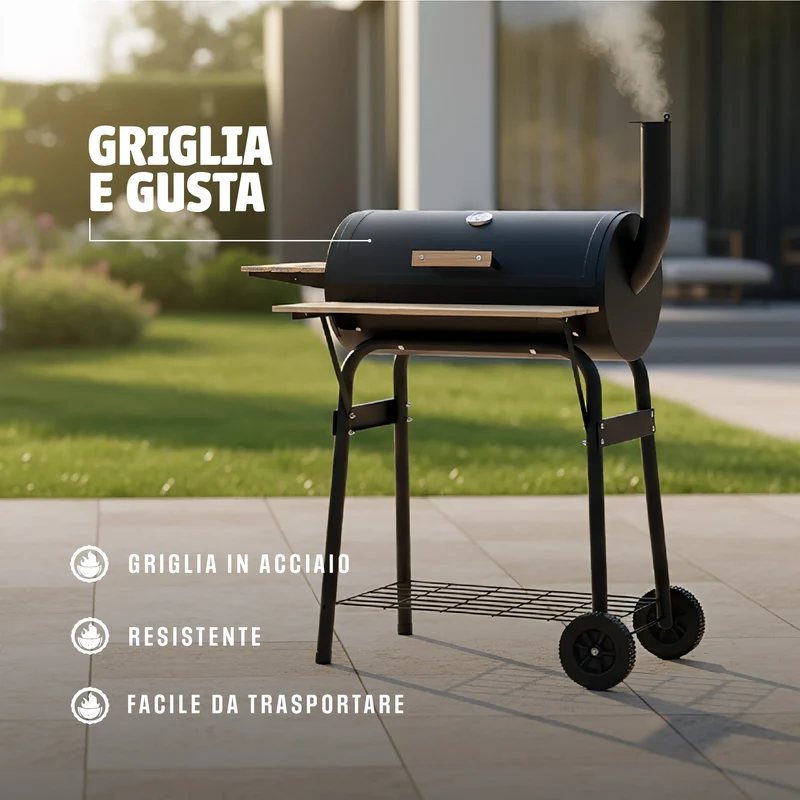 Barbecue a Carbone Griglia di Cottura in Acciaio inox Il Gruppone