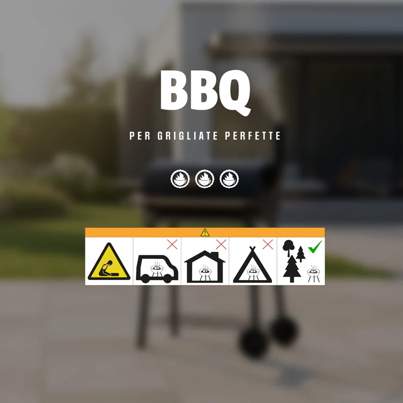 Barbecue a Carbone Griglia di Cottura in Acciaio inox Il Gruppone