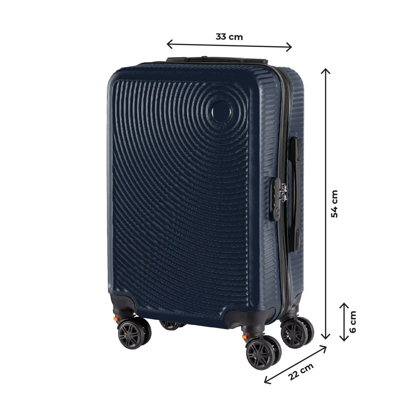Trolley Bagaglio Mano Rigido Ultraleggero In Abs Con 4 Ruote Il Gruppone