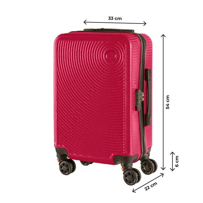 Trolley Bagaglio Mano Rigido Ultraleggero In Abs Con 4 Ruote Il Gruppone