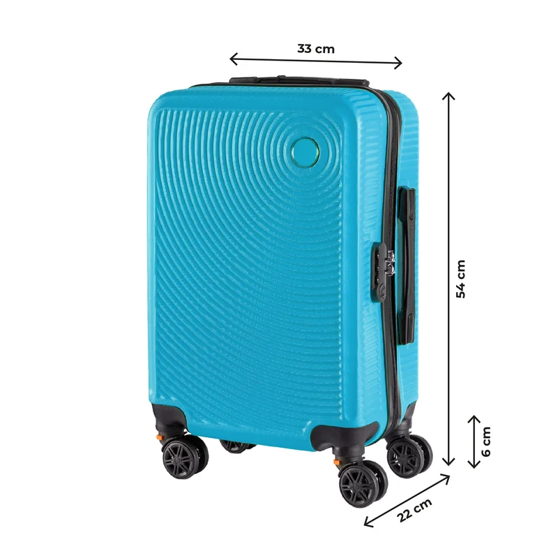 Trolley Bagaglio Mano Rigido Ultraleggero In Abs Con 4 Ruote Il Gruppone