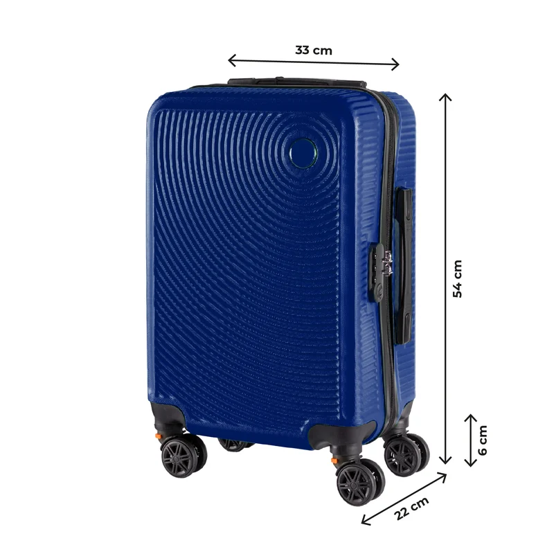 Trolley Bagaglio Mano Rigido Ultraleggero In Abs Con 4 Ruote Il Gruppone