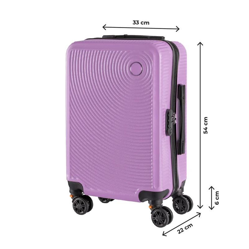 Trolley Bagaglio Mano Rigido Ultraleggero In Abs Con 4 Ruote Il Gruppone