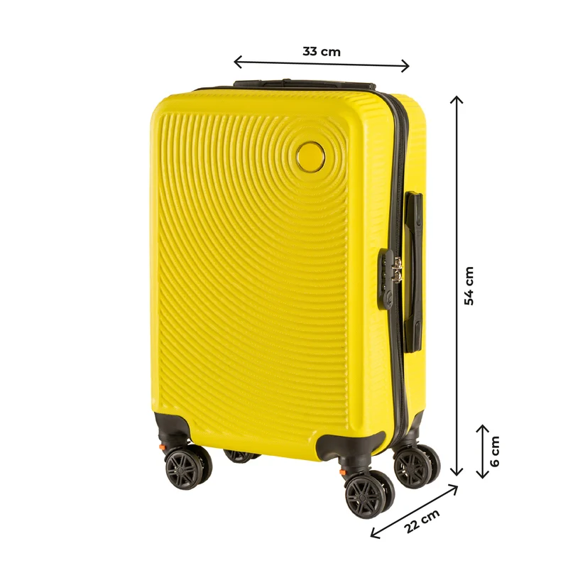 Trolley Bagaglio Mano Rigido Ultraleggero In Abs Con 4 Ruote Il Gruppone