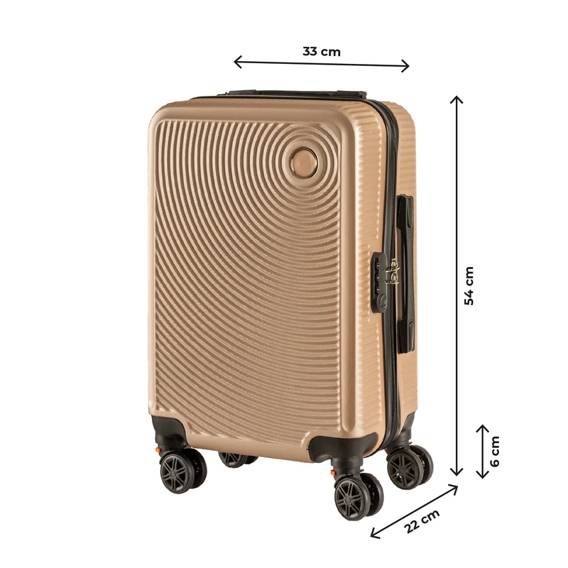 Trolley Bagaglio Mano Rigido Ultraleggero In Abs Con 4 Ruote Il Gruppone