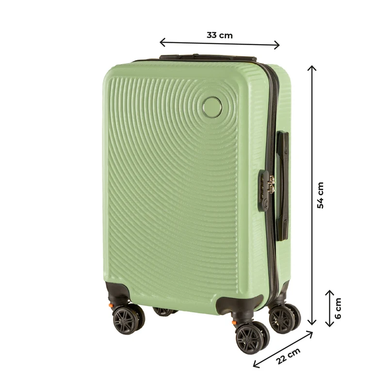 Trolley Bagaglio Mano Rigido Ultraleggero In Abs Con 4 Ruote Il Gruppone