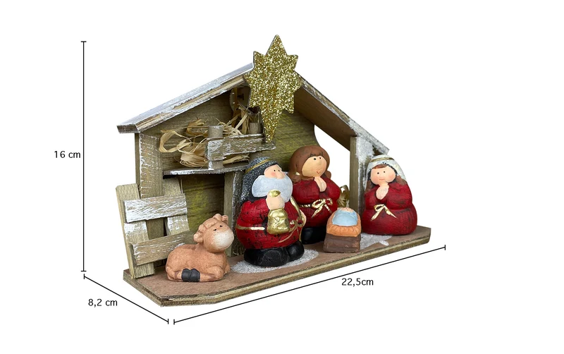 Presepe Dipinte A Mano Presepio Natalizio Natività Natale In Terracotta Il Gruppone