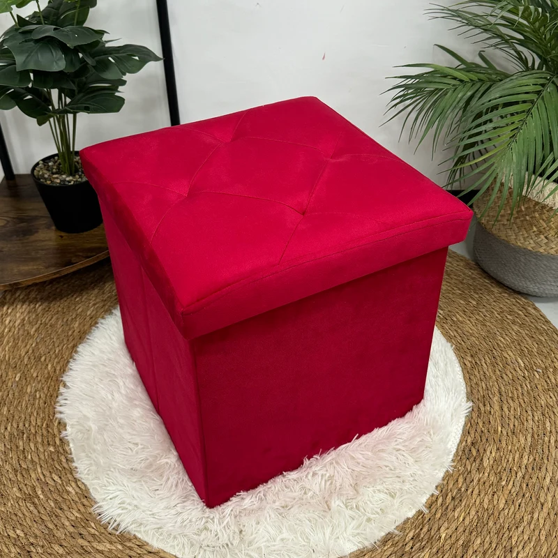 Pouf Contenitore In Velluto Quadrato Moderno Panca Cassapanca Il Gruppone
