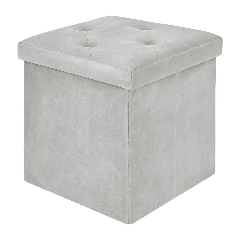 Pouf Contenitore In Velluto Quadrato Moderno Panca Cassapanca Il Gruppone