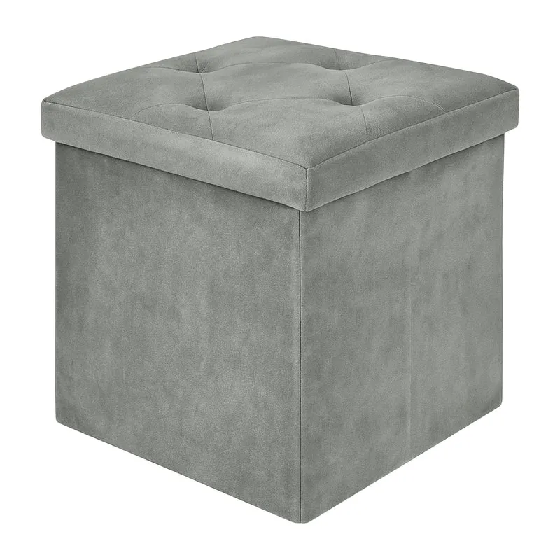 Pouf Contenitore In Velluto Quadrato Moderno Panca Cassapanca Il Gruppone
