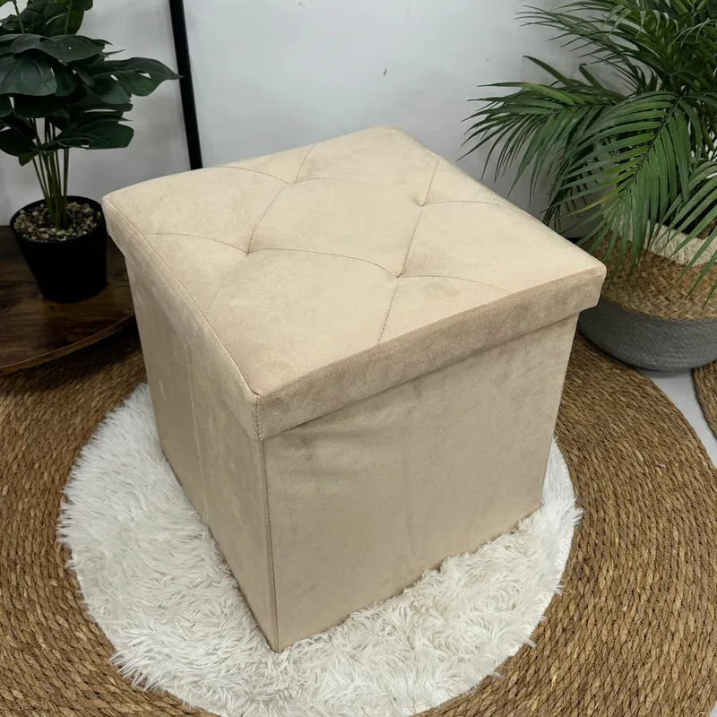 Pouf Contenitore In Velluto Quadrato Moderno Panca Cassapanca Il Gruppone