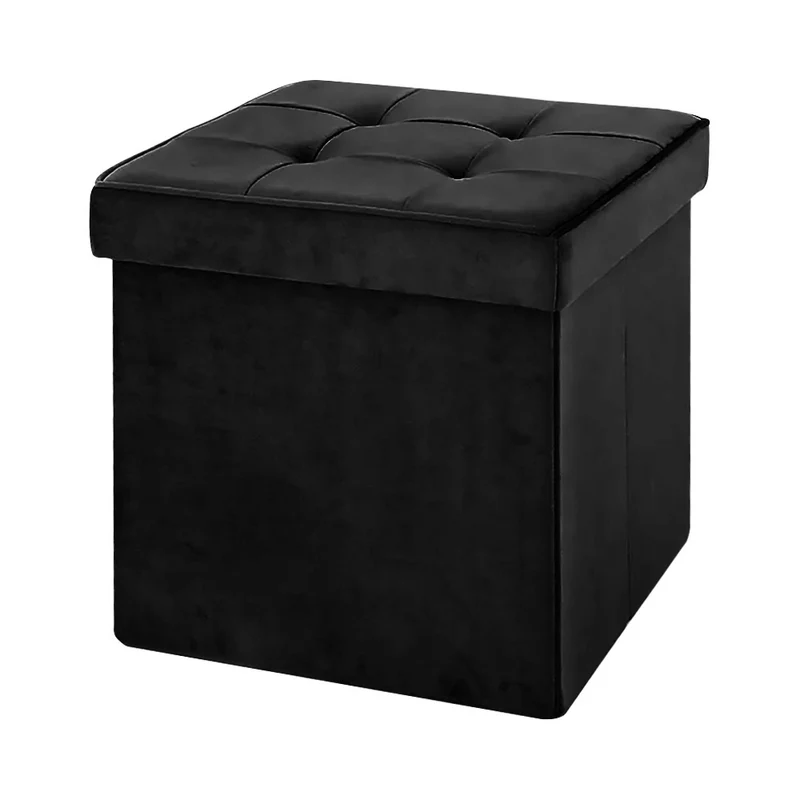 Pouf Contenitore In Velluto Quadrato Moderno Panca Cassapanca Il Gruppone
