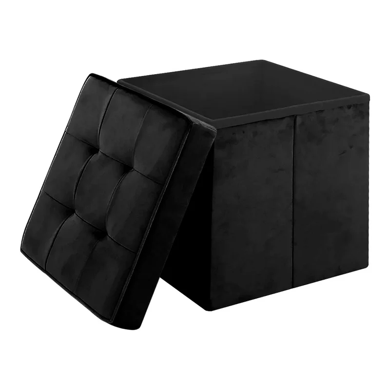 Pouf Contenitore In Velluto Quadrato Moderno Panca Cassapanca Il Gruppone