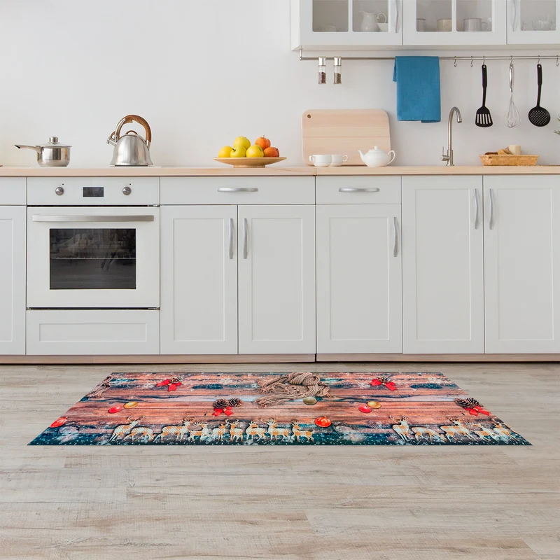 Tappeto Natale Cucina Antiscivolo Made in Italy Passatoia Natalizia Il Gruppone
